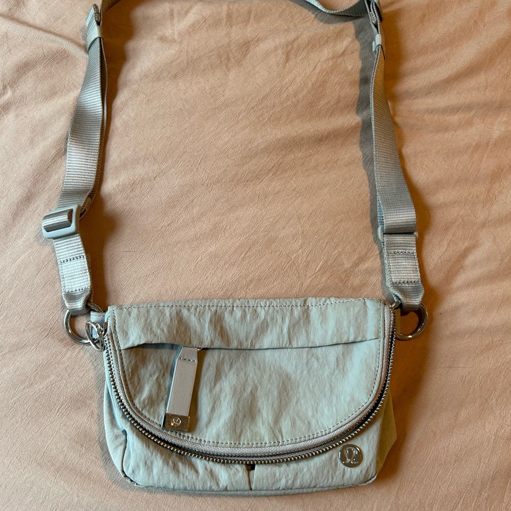 Lululemon Light Gray Beltbag Crossbody